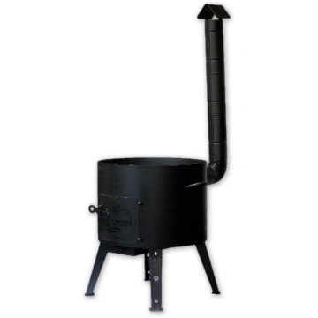 Krāsns ar skursteni 12L kazanam (metāls 2 mm)