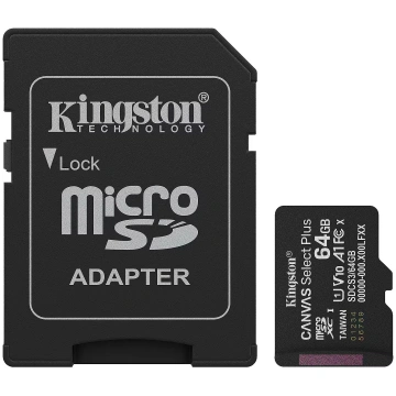 Kingston Canvas Select Plus, 64GB microSDXC, +Adap