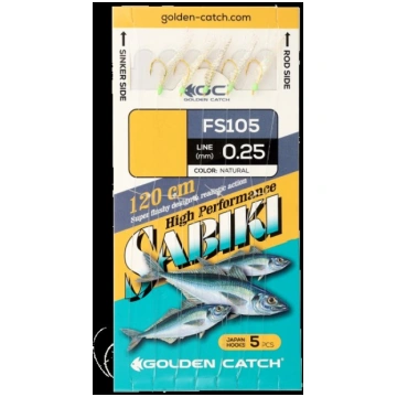 Mopcкaя cиcтeмa Golden Catch Aji Sabiki FS105 *8 н