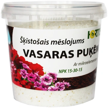 Hortis šķīstošais mēslojums vasaras puķēm 300g 475