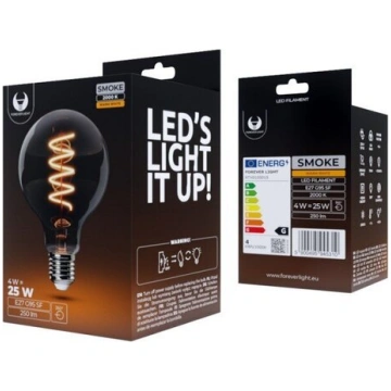 LED spuldzes kvēldiegs E27 G95 4W 230V 2000K 250lm