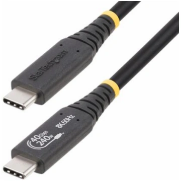 StarTech.com 3ft (1m) USB4 Cable 40Gbps, 240W (5A)