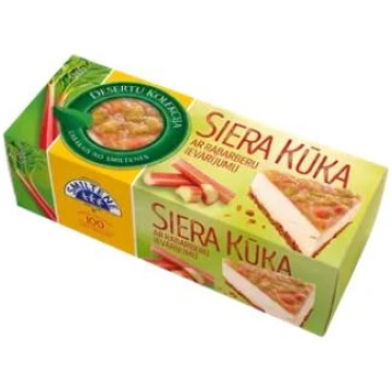 Biezpiena torte ar rabarberiem 500g