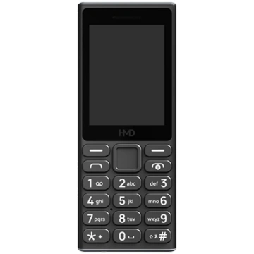 Telefons ar pogām HMD 105 DS, 64 MB, melna krās
