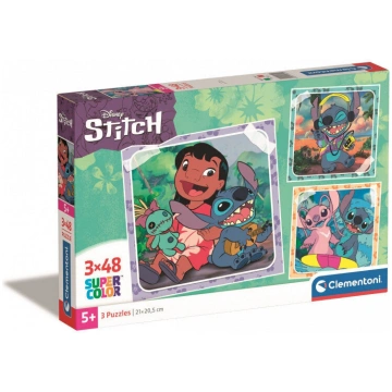 Puzzle Stitch SuperKolor Clementoni, 144 daļas