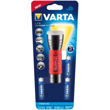 Rokas lampa Varta 17627101421 Melna Sarkanā