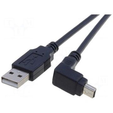 Cable | USB 2.0 | USB A plug,USB B mini plug angle
