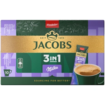 Kafijas dzēriens JACOBS 3in1 Milka (10x12.4g) 124g