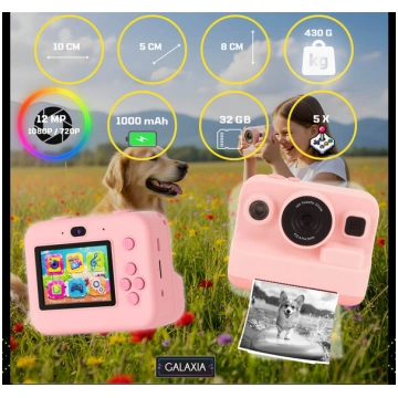 Bērnu tūlītējās fotokameras mini printeris 13 ruļļ