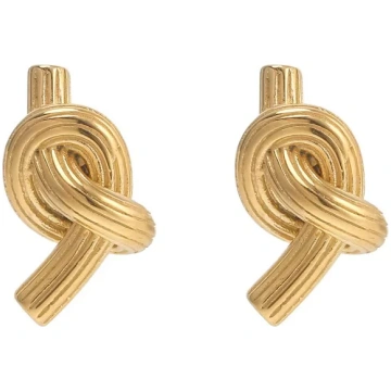 DUA Knot Studs Confetti by J/A