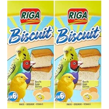 Riga 6 x Bird Egg Biscuits 65g (Pack of 2) : Amazo