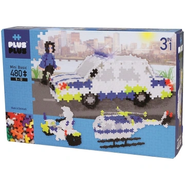 Plus Plus Mini Basic Police konstruktors 480gab., 