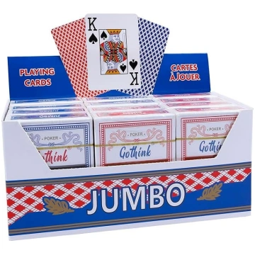 GOTHINK Spēļu kartes Jumbo Index 12 iepakojuma sar