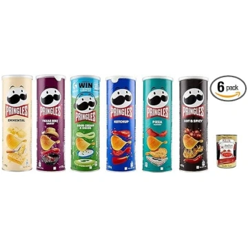 Pringles dažādu garšu iepakojums, 6 gab., Emmental