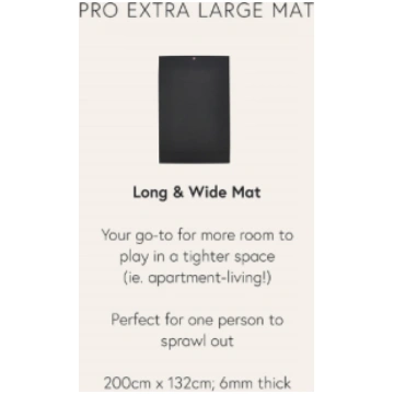 Paklājiņš MANDUKA PRO® EXTRA LARGE, Black LW