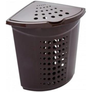 Veļas grozs 45L pl. stūra brūns 40x40x55cm 37993
