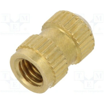 Threaded insert; brass; without coating; M3; BN 10