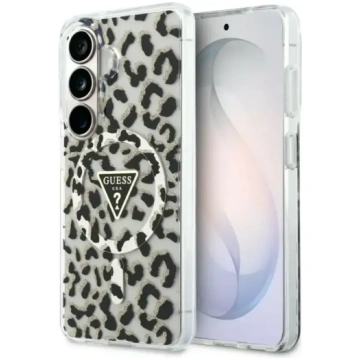 Guess IML Leopard Print Triangle MagSafe vāciņš Sa