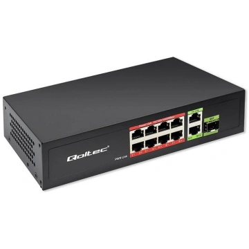 Ethernet Switch PoE RJ45 PoE Uplink SFP QOLTEC 522