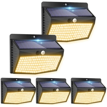 Peasur Warm White Solar Lights for Outdoor Use wit