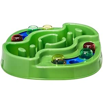 Amazon Basics Pet Play Station Feeder, Green : Ama