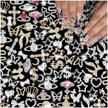 Nagu dārgakmeņi Planet Crown Dollar Nail Gems Snak