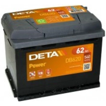 Deta Power auto akumulators 12V 62Ah 540A, DB620