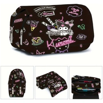 Sanrio Hello Kitty & Kuromi Dubultais Zīmuļu Maks 