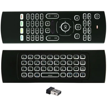 Mini klaviatūra ar gaisa peli (air mouse) MX3 ar ž