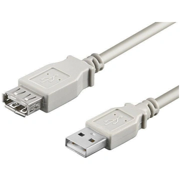 Kabel USB Goobay USB-A - USB-A 0.3 m Bialy (68716)