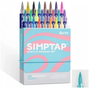 Acrylic Marker Pens ARRTX Simptap, 24 Colours