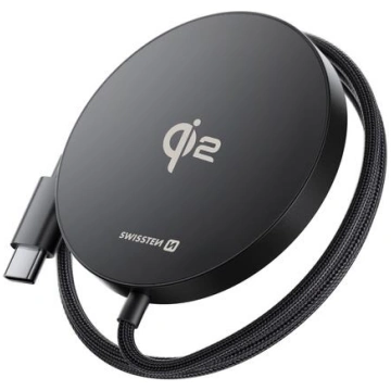 Swissten MagPuck Qi2 Bezvadu Lādētājs 1.5m (saderī