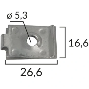 Tapsējuma podziņa ROM A16419 ROMIX
