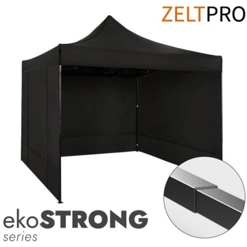 Tirdzniecības telts Zeltpro Ekostrong melna, 3x3