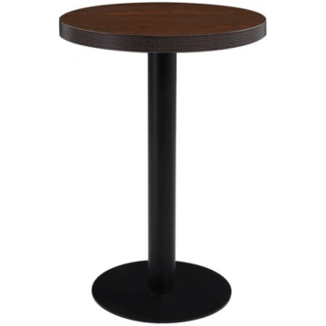 vidaXL bistro galds, tumši brūns, 60 cm, MDF, Ruda