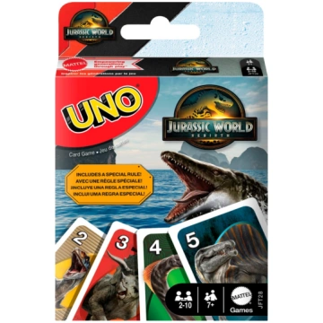 MATTEL GAMES UNO kārtis Jurassic World 4, JFT28