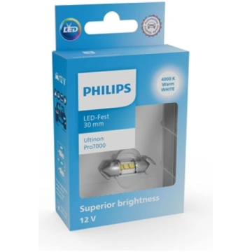 Philips Ultinon Pro7000 arówka 30mm C10W 4000K 1 s