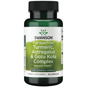 SWANSON FS TURMERIC, ASTRAGALUS & GOTU KOLA 60 cap