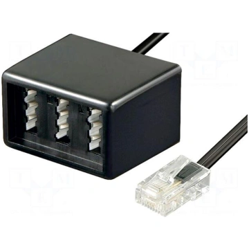 Transition: splitter | RJ11 plug,TAE F socket,TAE 