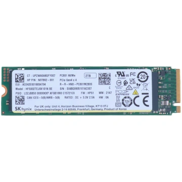 HP - SSD - 2 TB - PCIe 4.0 x4 (NVMe) B8BD7AA HP In