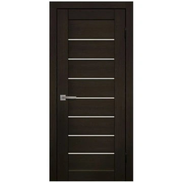 Durvis BELFAST, Ar stiklu, Venge NEW, PVC Korfad
