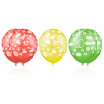 Balons Premium "Priecīgas Lieldienas", 12" / 5 gab