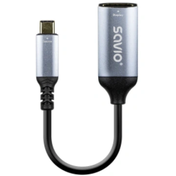 Adapteris Savio USB Type-C Male - HDMI Female 4K A