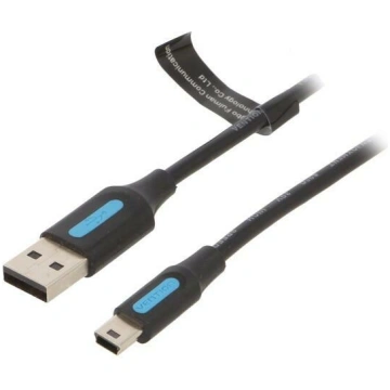 Cable; USB 2.0; USB A plug,USB B mini plug; nickel