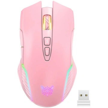 ONIKUMA CW905 Pink Wireless Gaming Mouse 2.4G CW90