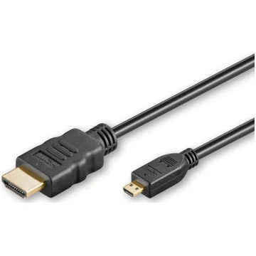 MicroConnect 4K HDMI A-D cable 5m Gold plated conn