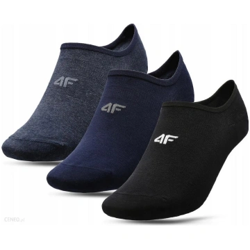 4F SOCKS, NAVY MELANGE+NAVY+BLACK