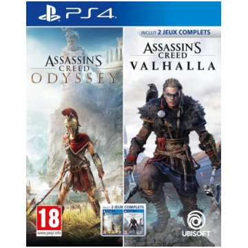 PS4 Assassin"s Creed Odyssey + Valhalla Double Pac