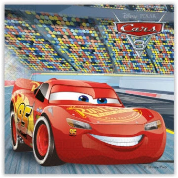Papīra salvetes "Lightning McQueen", 33x33cm 1 iep