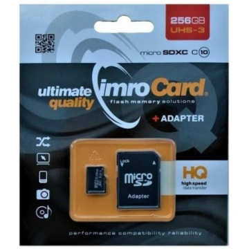 IMRO 256GB microSDXC Memory Card + Adapter, Class 